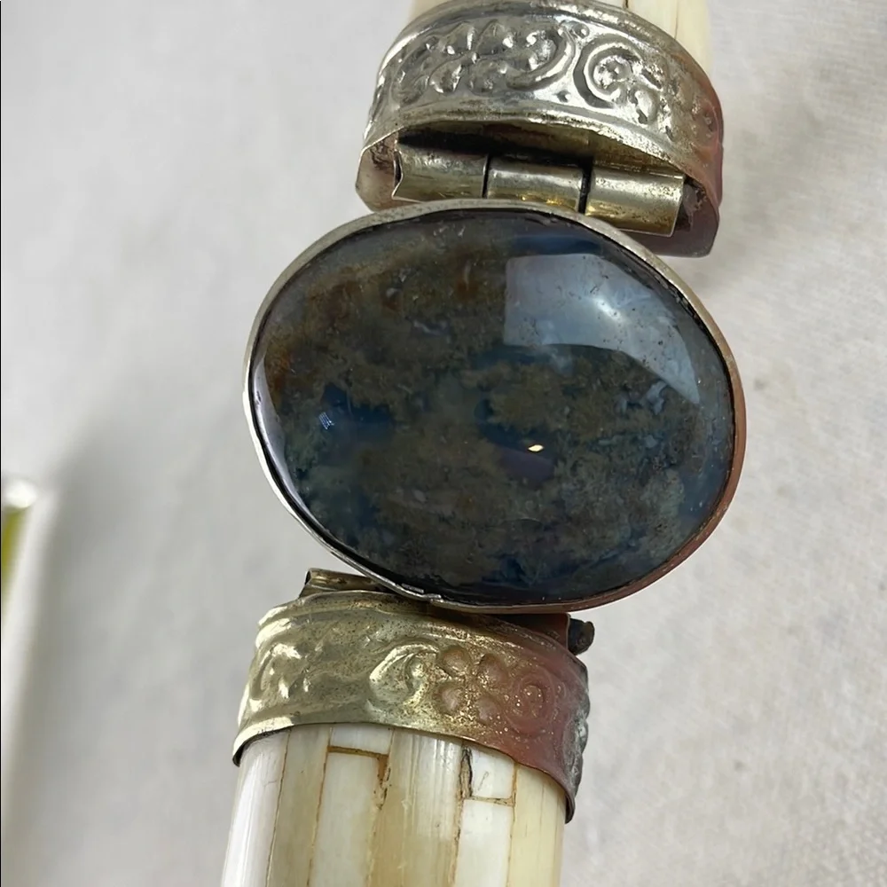 Vintage Tibetan Tribal Bone Bracelet